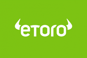 acheter des actions - Logo du broker forex eToro