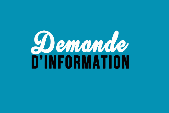 Demande d'information de la par d'un contribuable Demande d'information de la par d'un contribuable