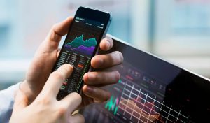 application trading - graphique boursier
