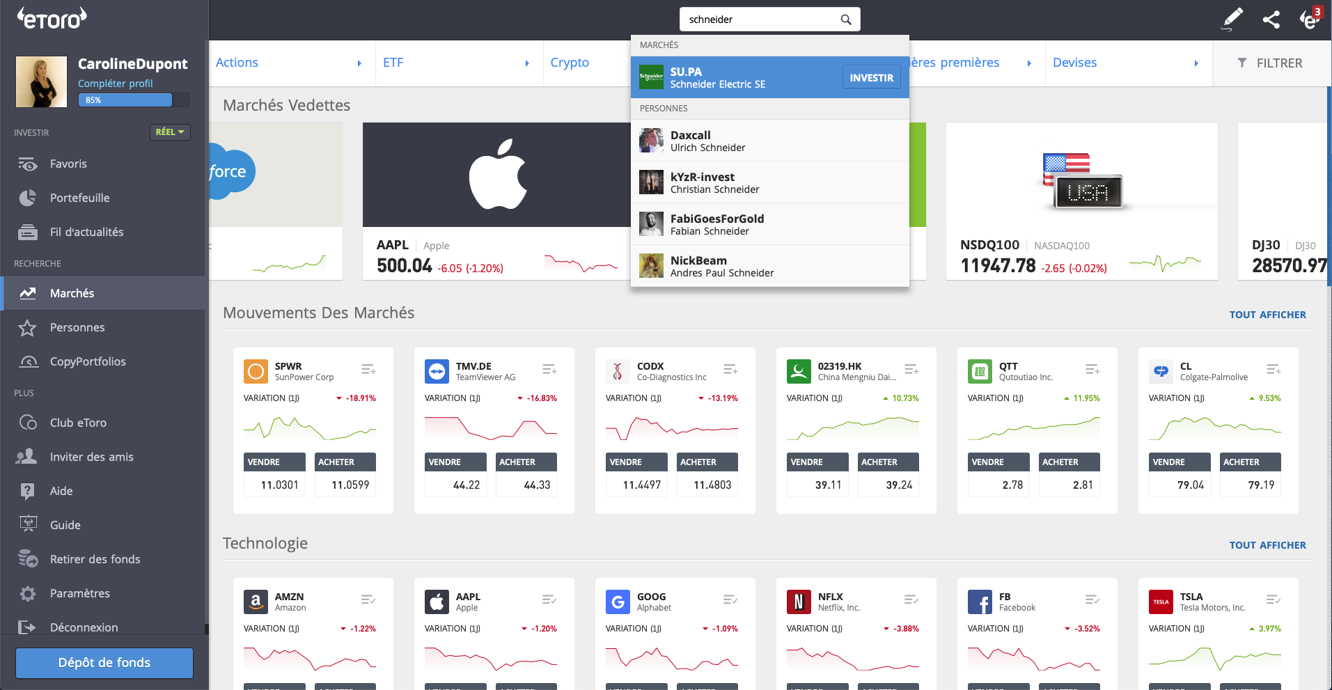 Action Schneider Prevision Acheter Action Schneider Electric : Comment investir dans SU