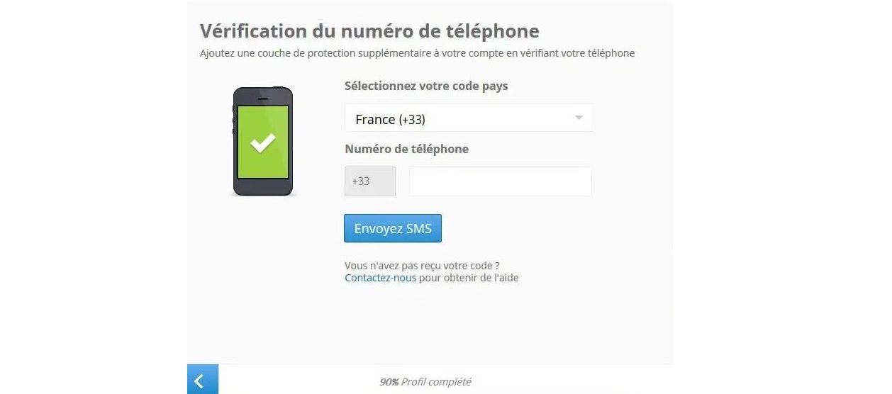Vérification numéro de téléphone