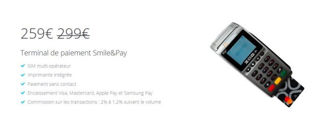 Le terminal mobile Smile&Pay