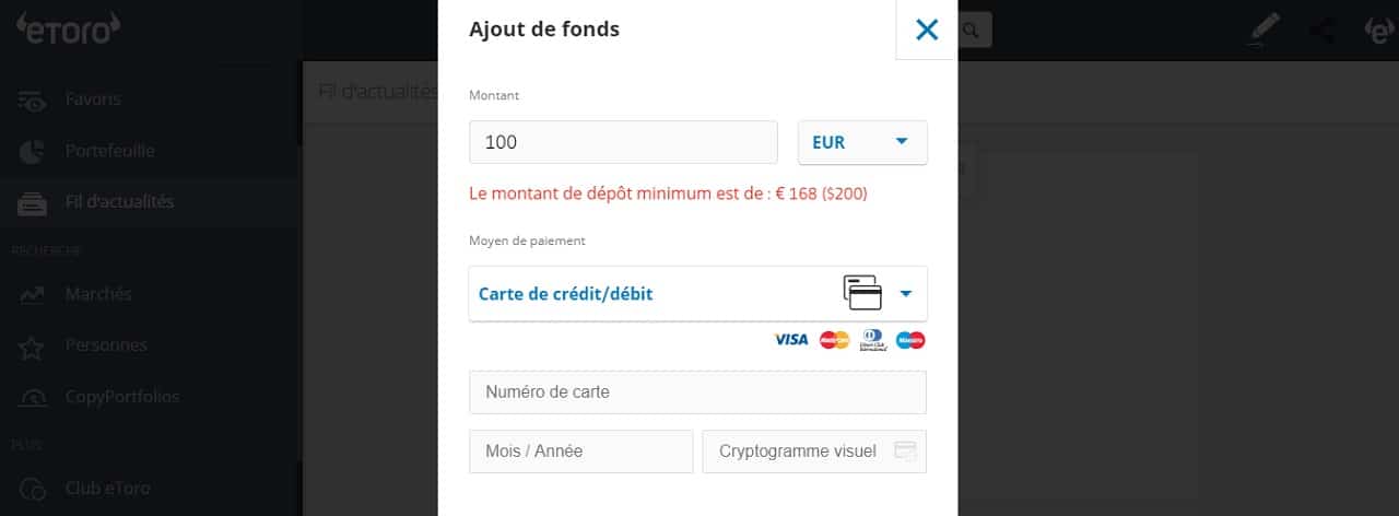 Verser de l'argent