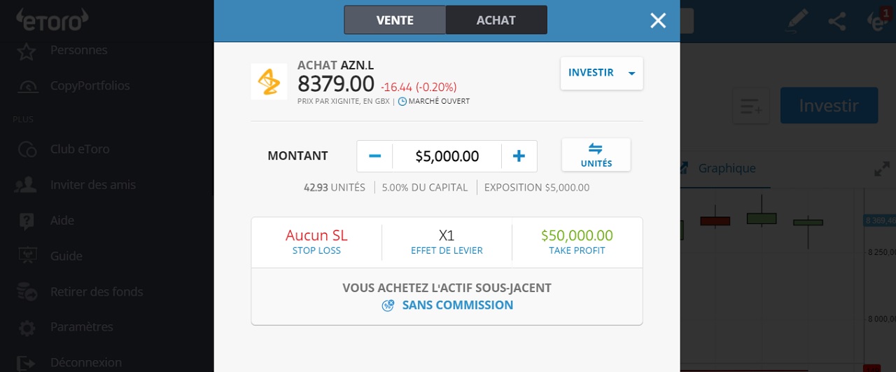 Acheter des actions