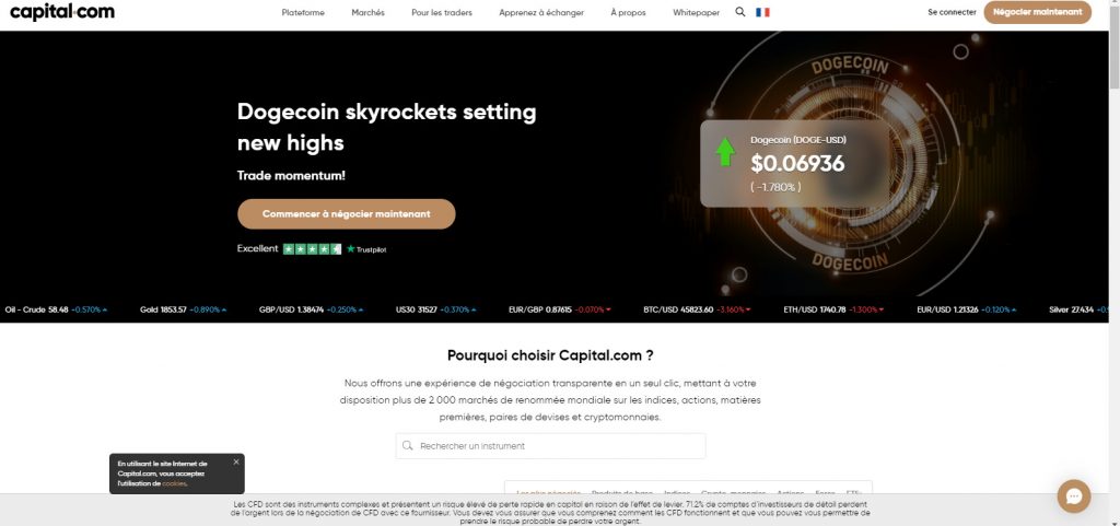 Accueil Capital.com