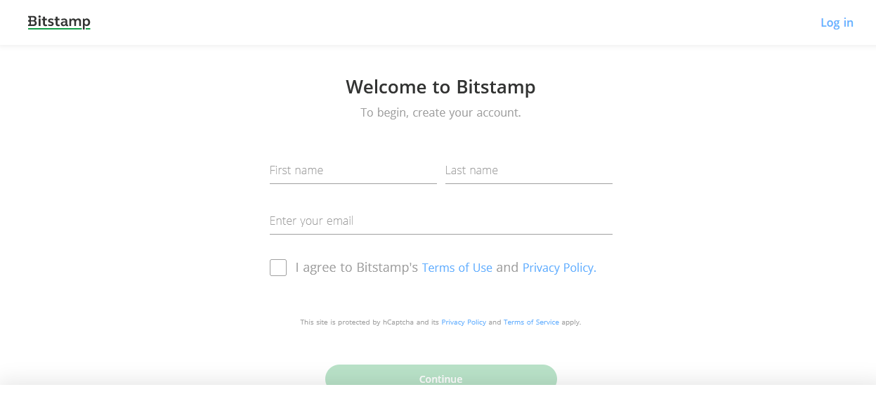 comment ouvrir un compte Bitstamp