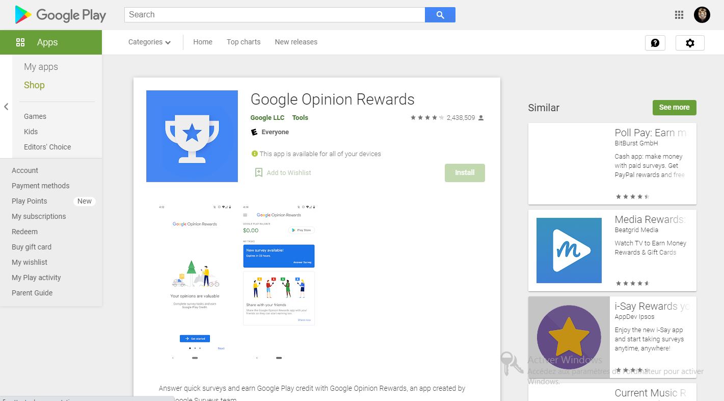 GoogleOpinion Rewards