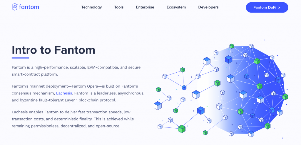 8. Fantom (FTM) : meilleure plateforme open source