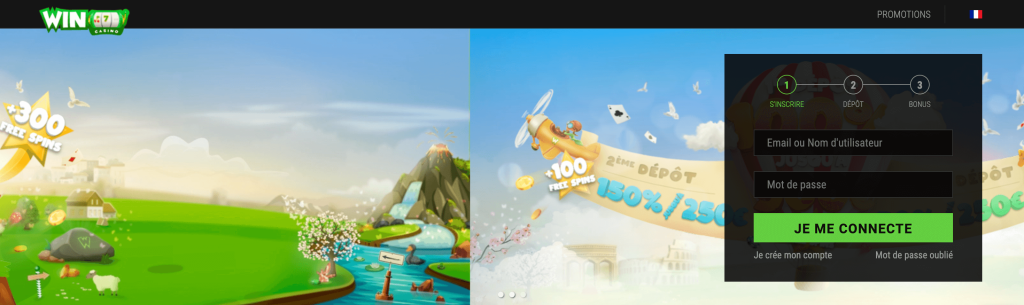 Screenshot casino en ligne Winoui