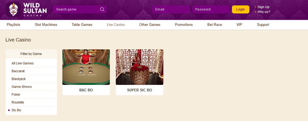 Meilleurs jeux de dés casinos en ligne : Wild Sultan