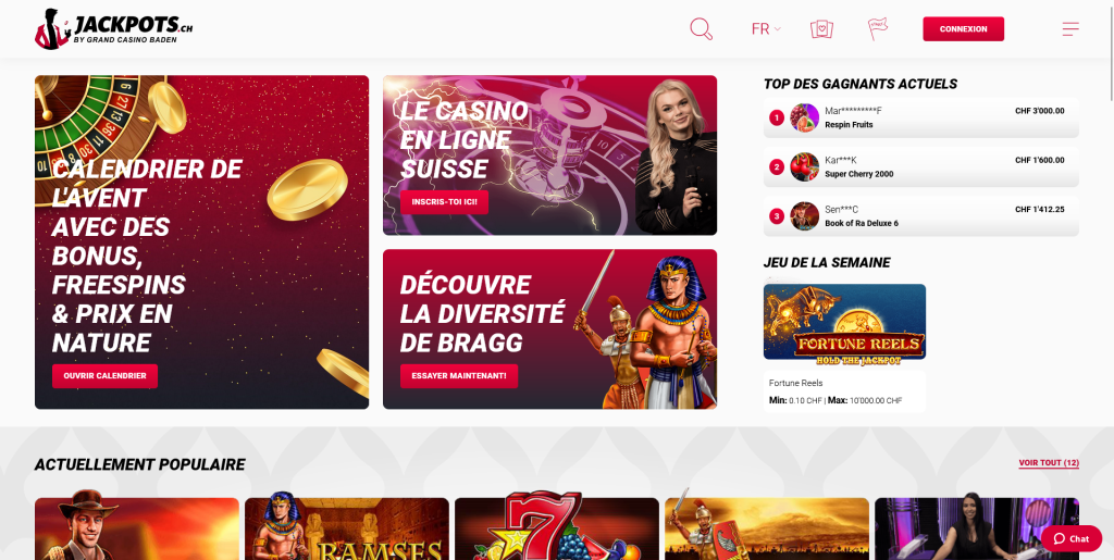 jackpots nouveau casino en ligne suisse