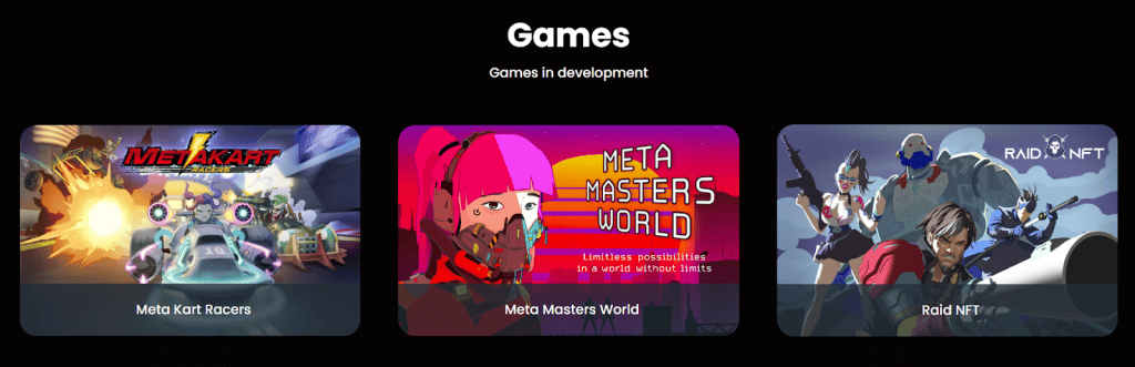 Jeux mobiles de Meta Masters Guild