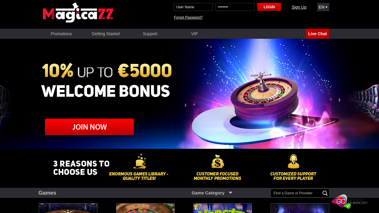 bonus magicazz casino