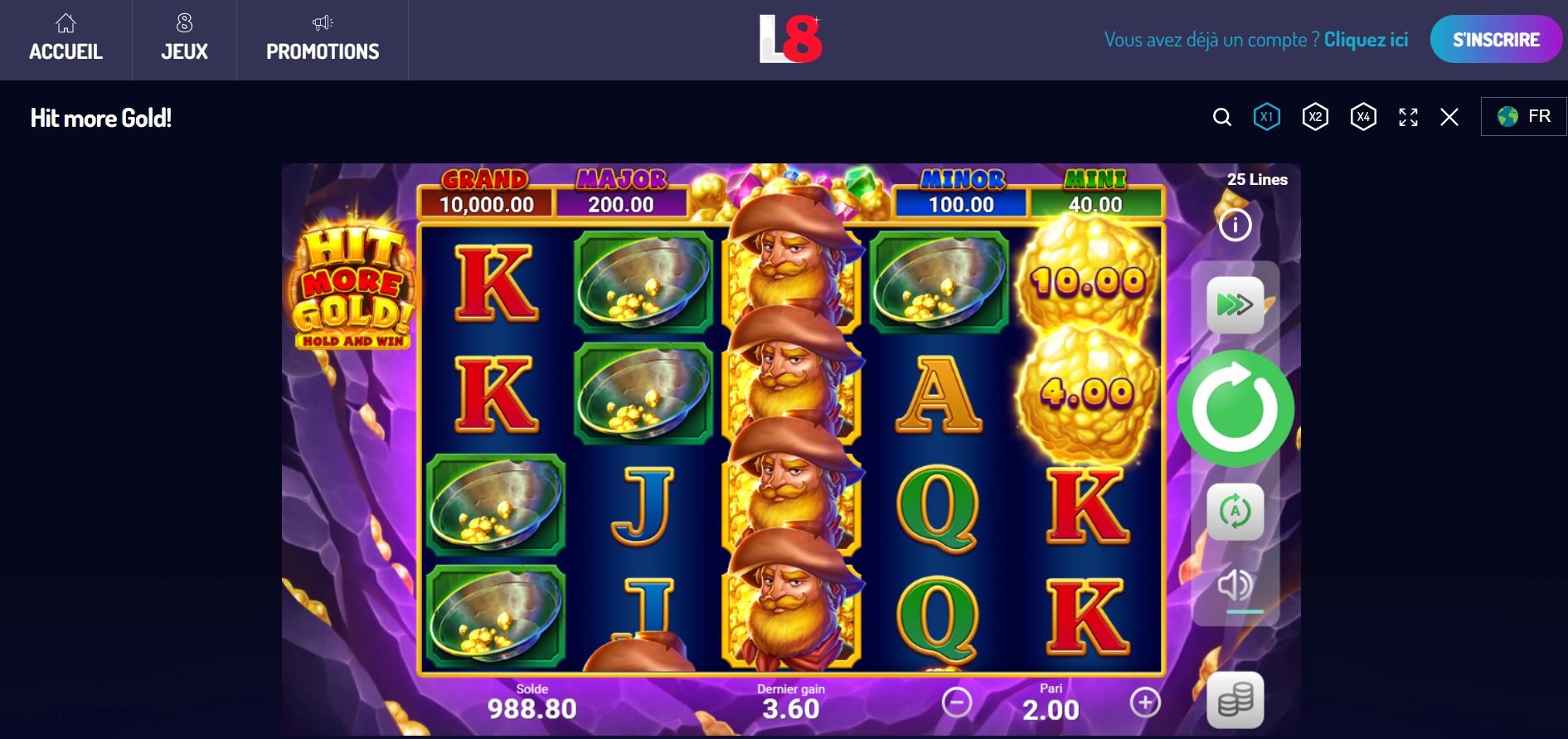 6. Sélectionner un jeu et commencer à jouer - Comment s'inscrire sur le casino en ligne Lucky8