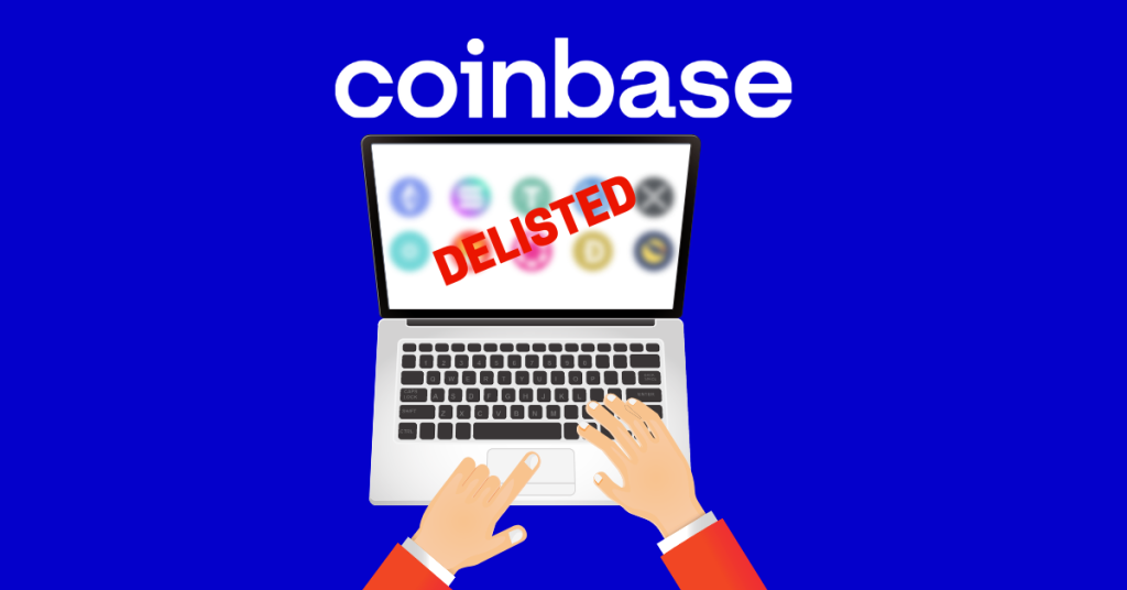 Coinbase annonce le délisting des six altcoins
