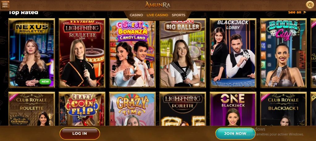 live casino amunra