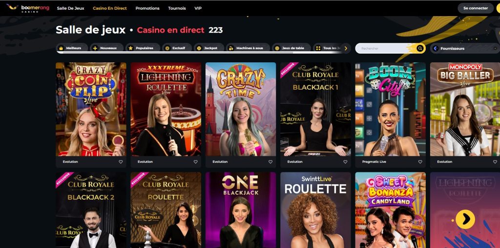 Boomerang Casino Avis | Jeux, Bonus et Test en 2025
