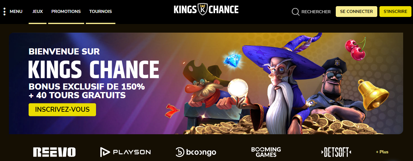 Kings Chance - meilleur casino en ligne québec