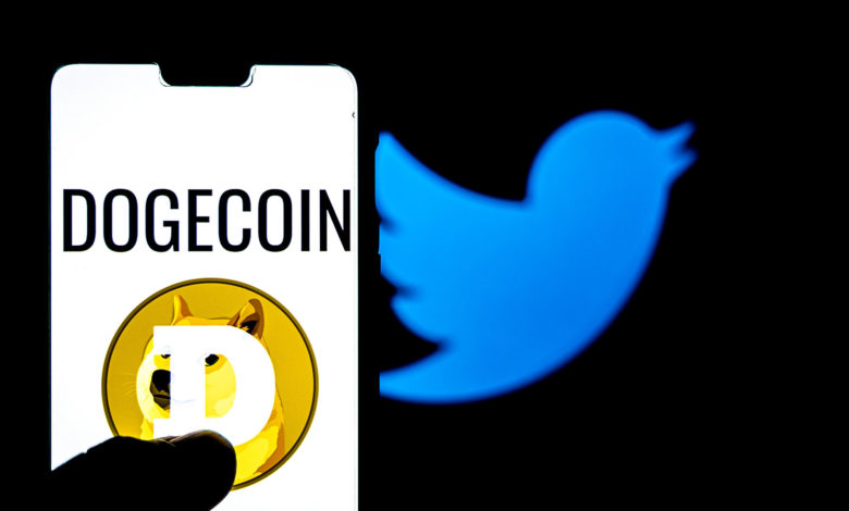 Le logo de Dogecoin fait un tour éclair sur le réseau social de l’oiseau bleu
