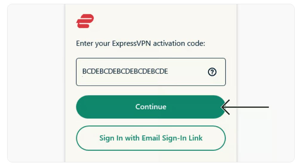 3. Coller le code d'activation ExpressVPN - Comment utiliser un VPN