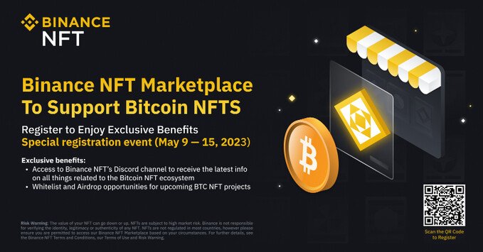 Binance annonce la prise en charge des Ordinals Bitcoin sur sa marketplace NFT