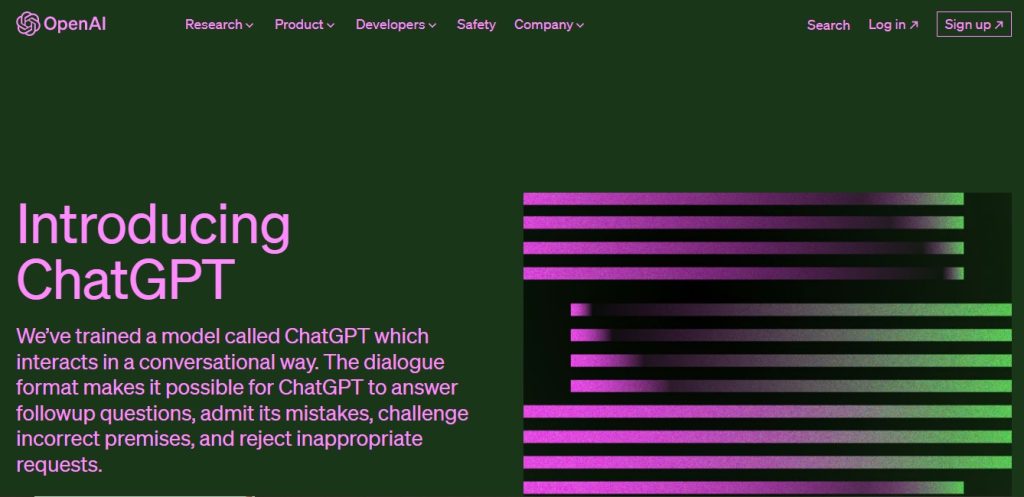 chatGPT - une IA générateur de texte