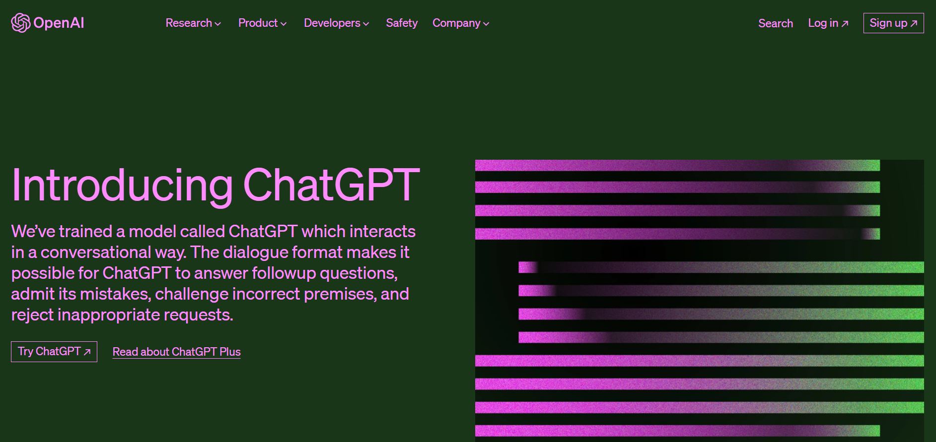 ChatGPT - Accueil - IA Chatbot