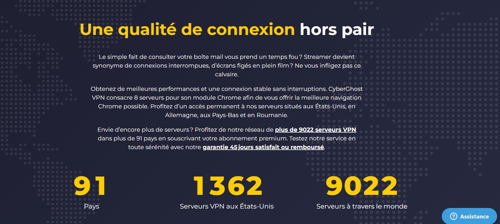 CyberGhost VPN - Serveurs - VPN Chrome