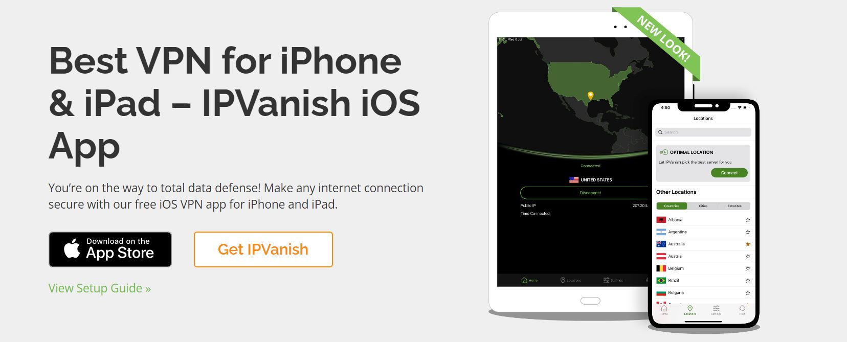 IPVanish VPN - Accueil - VPN iPhone