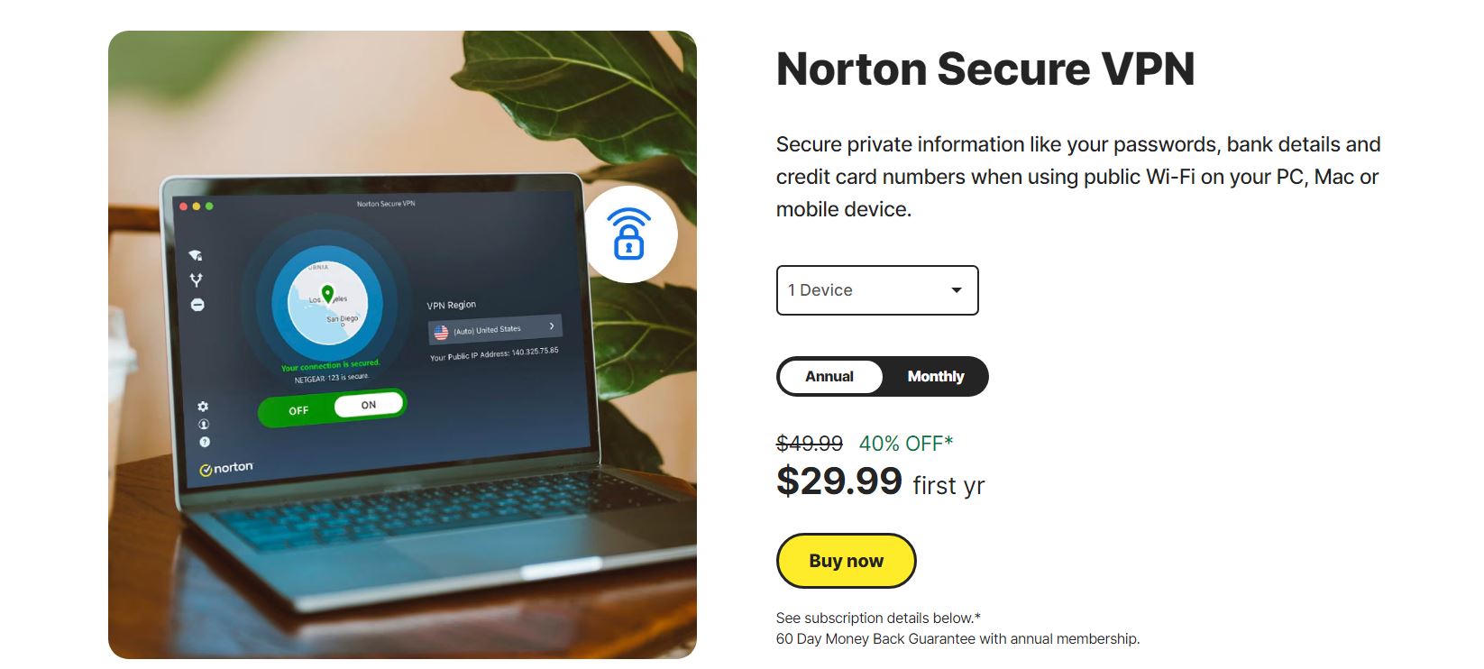 Norton Secure VPN - Accueil - VPN Gratuit Mac