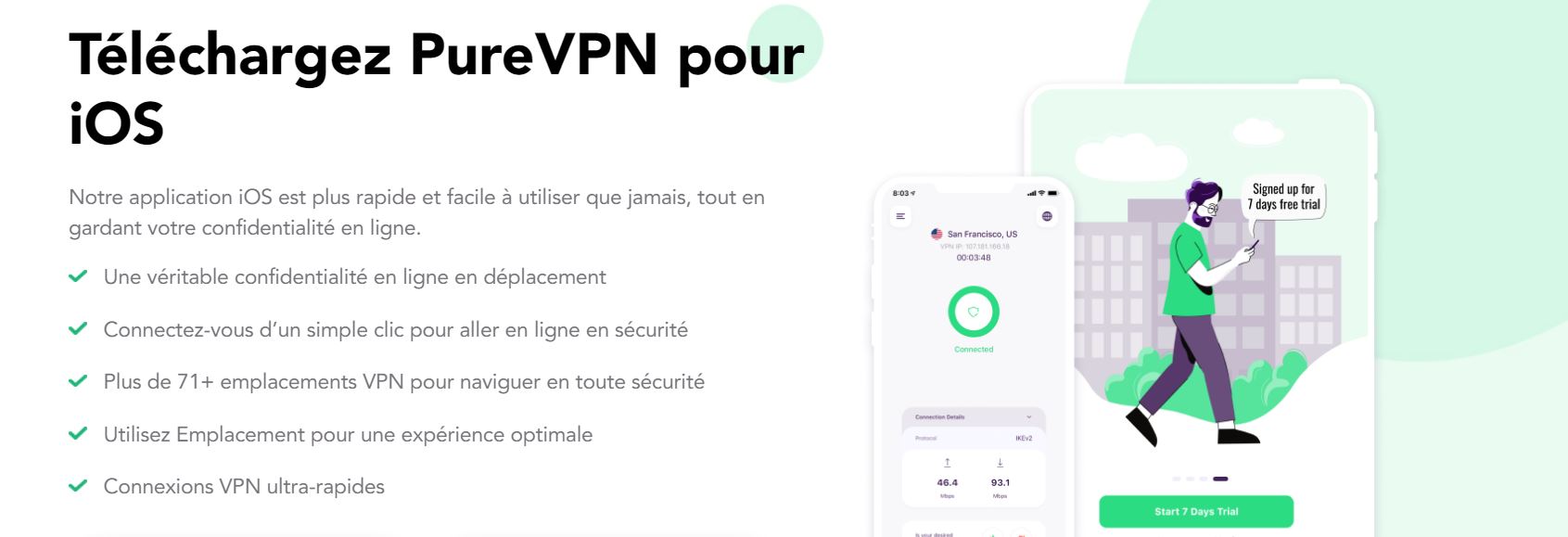 PureVPN - Accueil - VPN iPhone
