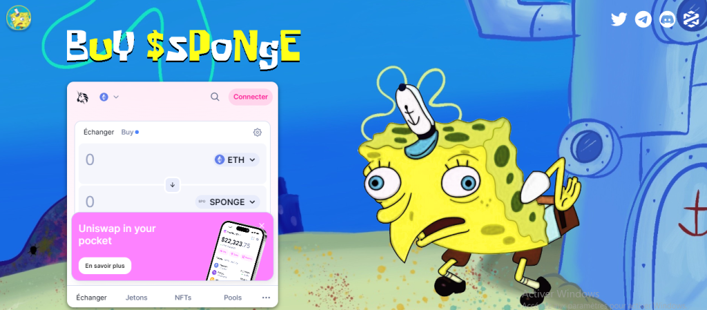Sponge ou $SPONGE