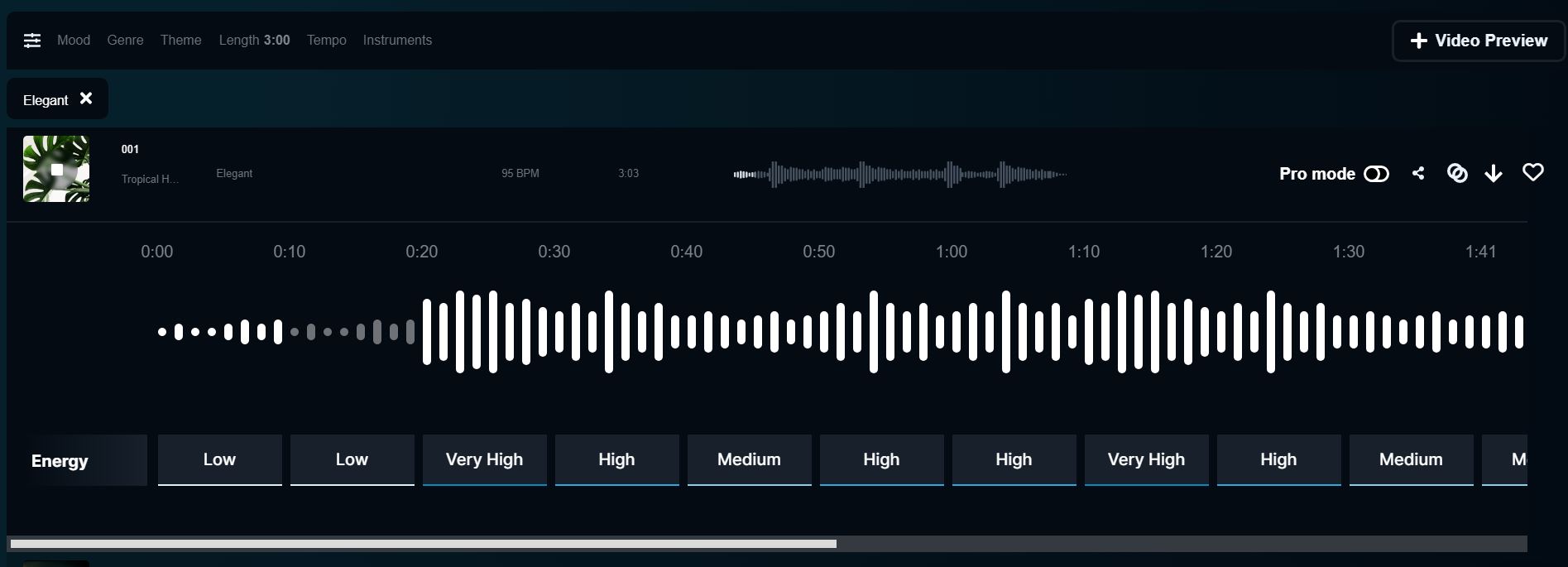 Soundraw - Musiques créées Zoom - IA pour générer de la musique