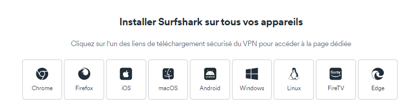Installer Surfshark VPN