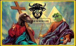 Raptor jesus crypto memecoin