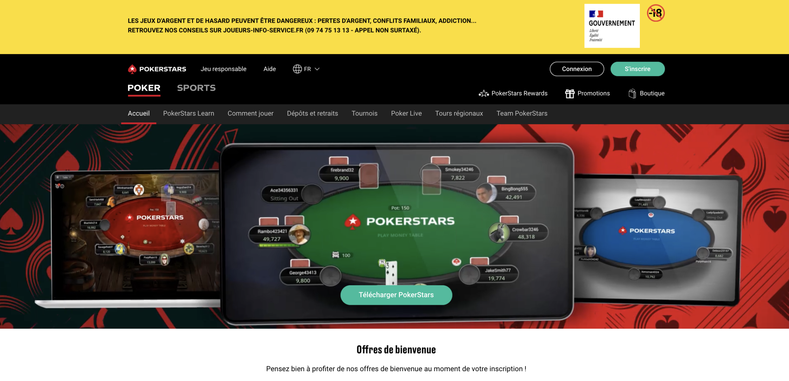 3. Pokerstars : Jouer au poker en ligne avec ce casino Maestro