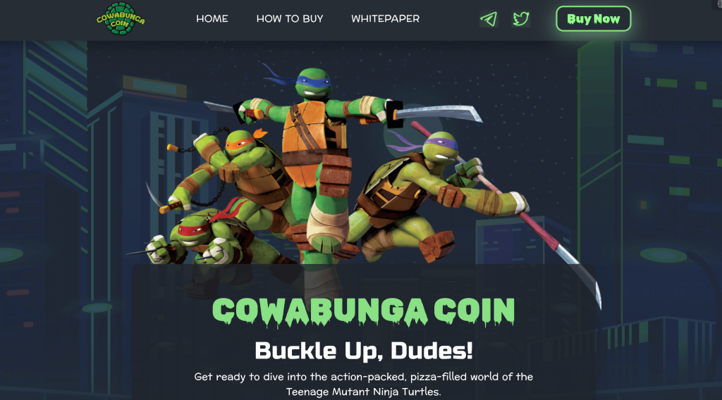 Page d'accueil Cowabunga Coin