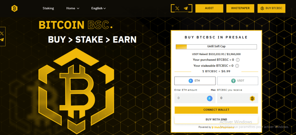 Bitcoin BSC - play to earn crypto