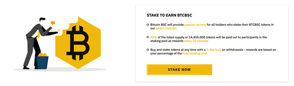 Stake Bitcoin BSC