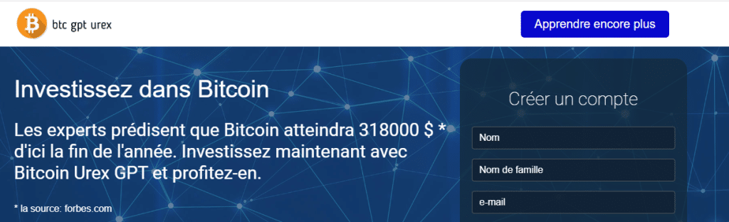 bitcoin gpt urex accueil