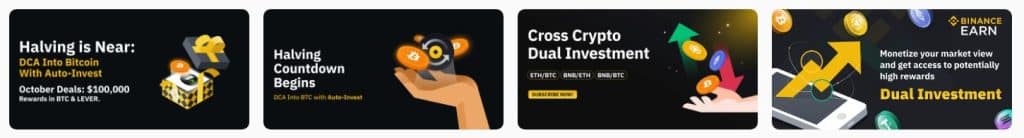 Earn chez Binance - Echanges Crypto sans vérification - No ID - sans KYC - Anonymement