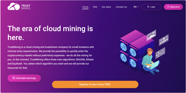 Site de minage Bitcoin gratuit : Trust Mining