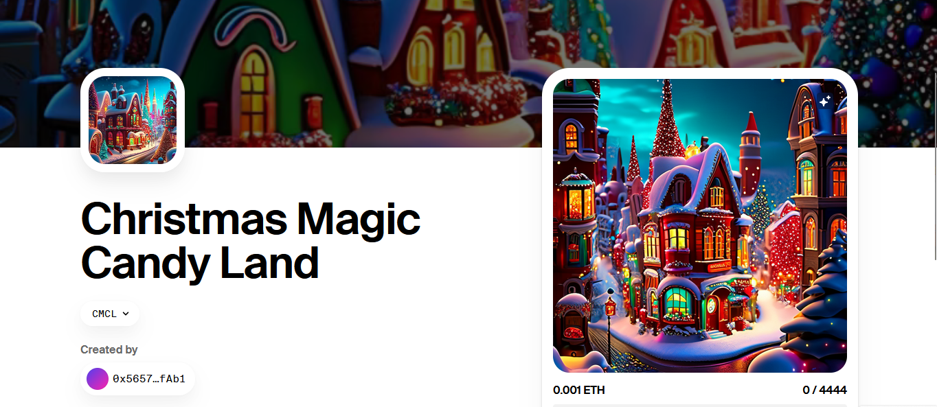 Christmas Magic Candy Land NFT pour Noel