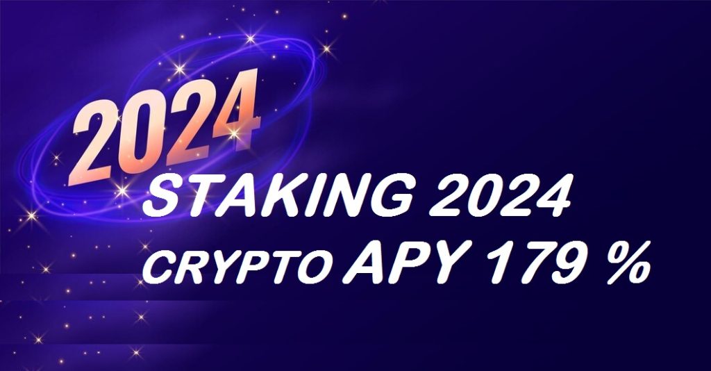 Meilleures crypto-monnaies pour le staking en 2024, jusqu’à 179 % d’APY