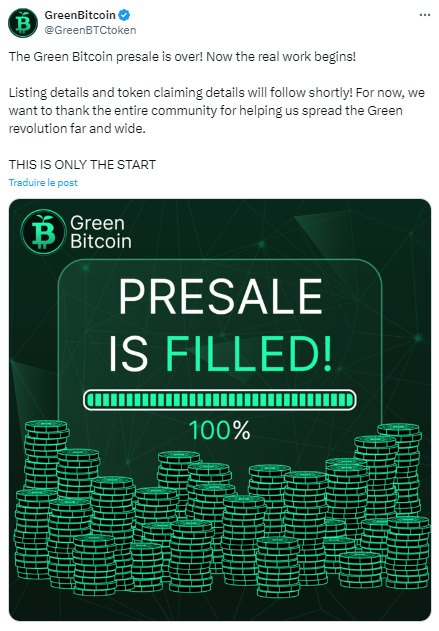 prévente green bitcoiin