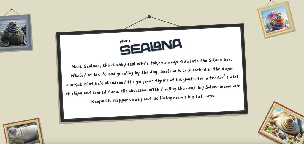 Une capture d'écran de la présentation de Sealana