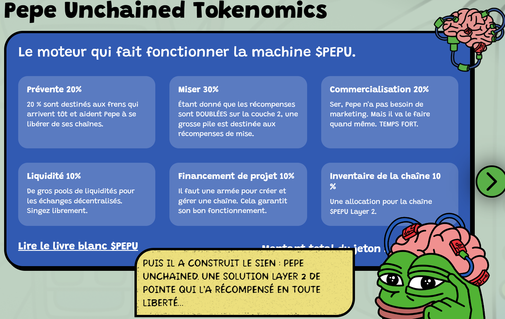 Pepe Unchained Tokenomics