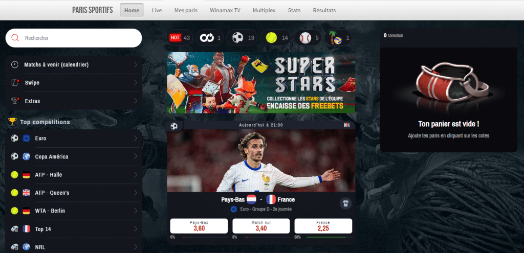 winamax - nouveau casino en ligne en France
