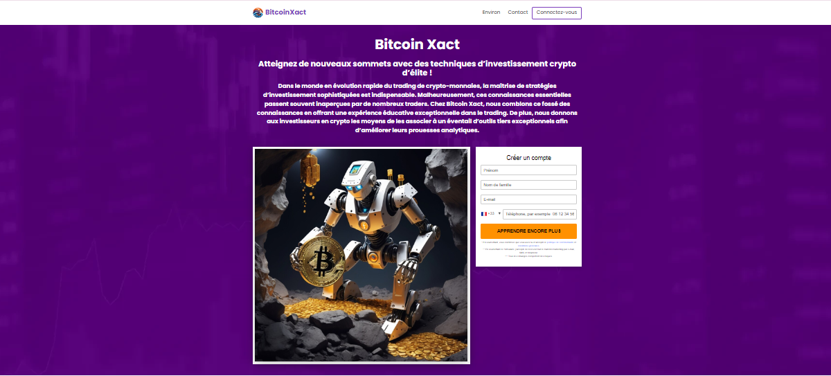 compte bitcoin xact