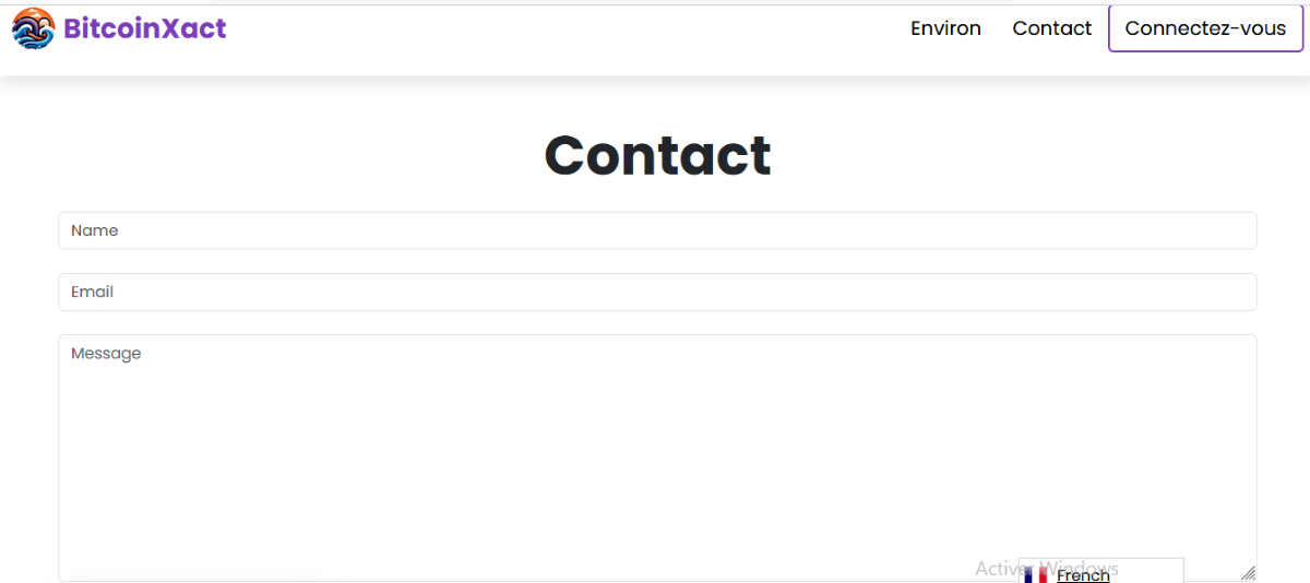 contacter bitcoin xact